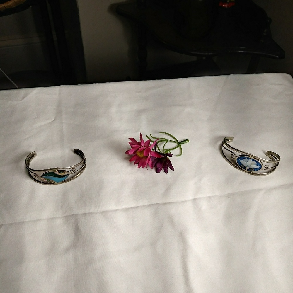 Lot of 2 Sterling silver Bracelets